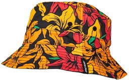 kapelusz SANTA CRUZ WOOTEN FLOWERS BUCKET HAT Red/Yellow