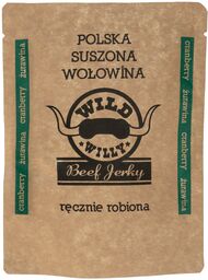 Suszona wołowina Wild Willy Beef Jerky Żurawina 30