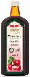 Sok z Owoców Żurawiny 500ml - Polska Róża