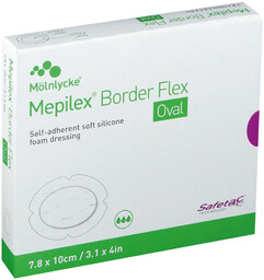 MOLNLYCKE Mepilex Border Flex Oval 7,8 x 10cm