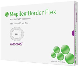 MOLNLYCKE Mepilex Border Flex Oval 13 x 16cm