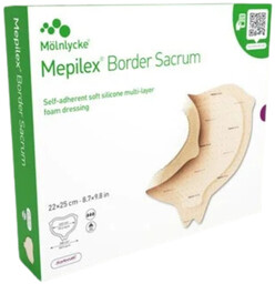 MOLNLYCKE Mepilex Border Sacrum 22x25cm /opk. 5 szt