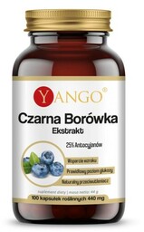 Yango Czarna Borówka - Ekstrakt - 100 kapsułek