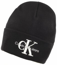 Czapka Calvin Klein Monologo Embro Beanie Black K50K511160