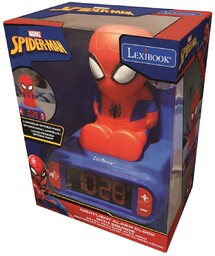 Budzik Cyfrowy Z Lampką Nocną Spider-Man I Efektami