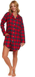 Koszula nocna TM 7126 red check