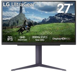 LG 27GS85Q-B - 27'' Nano IPS QHD 1ms