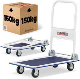 Wózek platformowy magazynowy transportowy HIGHER 150 kg PL-PH150