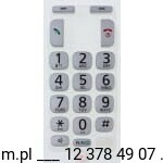 PNJK1236Z, klawiatura do słuchawki telefonu Panasonic KX-TGE210