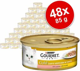 Megapakiet Gourmet Gold Kawałki w sosie, 48 x