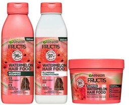 Garnier Fructis Hair Food Watermelon Plumping Shampoo zestaw