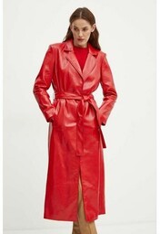 Guess płaszcz damski kolor czerwony przejściowy