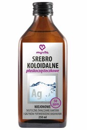 Srebro Koloidalne Niejonowe 50 ppm, MyVita, 250ml