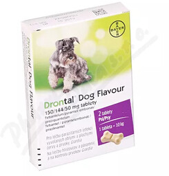 Drontal Dog Flavour 150/144/50mg psy tbl.2