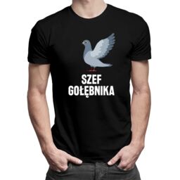 Szef gołębnika - męska koszulka z nadrukiem