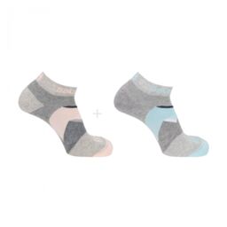 Skarpety Salomon Outline Prism Ankle 2pack Medium Grey