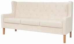 Elior Trzyosobowa sofa Isobel 3C - kremowobiała