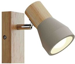 Lindby - Filiz Lampa Ścienna Wood/Concrete