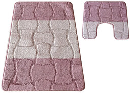Profeos Różowe dywaniki pod wannę i WC -