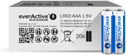 Baterie alkaliczne everActive Blue Alkaline LR03 / AAA