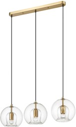 Lampa wisząca Arette 3xE27 złota/transparentna LP-133/3L - Light