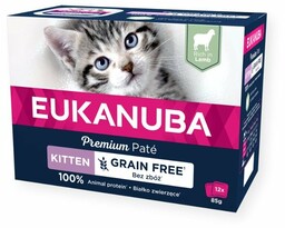 EUKANUBA Grain Free Kitten pasztet dla kociąt Jagnięcina
