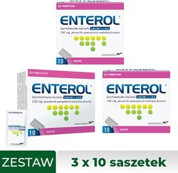 Zestaw ENTEROL 250 mg, 3 x 10 saszetek