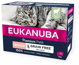 EUKANUBA Grain Free Senior pasztet dla starszych kotów