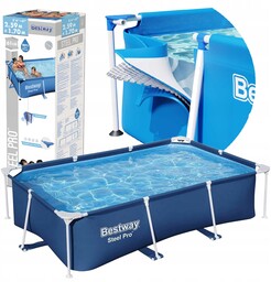 Basen Bestway Steel Pro Stelażowy Ogrodowy Prostokątny 259x170x61