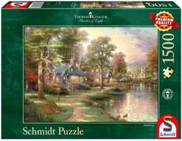 Schmidt PUZZLE PQ 1500 THOMAS KINKADE NAD JEZIOREM