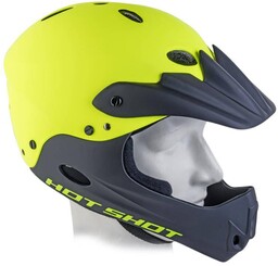 Author Kask fullface Hot Shot X9 czarny mat-żółty