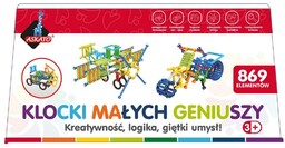 Askato KLOCKI MAłYCH GENIUSZY PATYKI - 869 ELEMENTóW