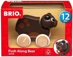 BRIO 30338 Lustiger Schiebebär - Süßer tierischer Begleiter