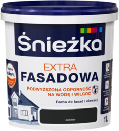 Farba fasadowa Extra czarny 1 l Śnieżka