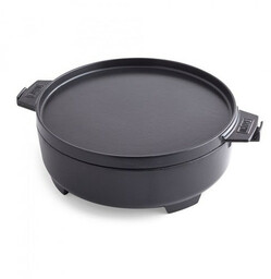 Dutch Oven 2 w 1 - żeliwny kociołek