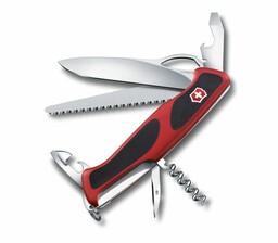 Scyzoryk Victorinox RangerGrip 79, 12 funkcji, dł.130mm, czerw/czar