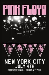 Pink Floyd Koncert NYC Billing - plakat