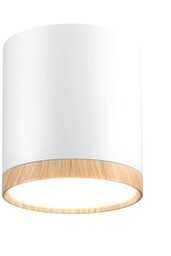 Lampa sufitowa TUBA biała/drewniana LED 5W 4000K Candellux