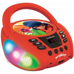 LEXIBOOK Radioodtwarzacz Biedronka Lady Bug RCD109MI Bluetooth Czerwony