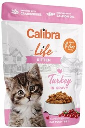 CALIBRA Cat Life Pouch Kitten Turkey in gravy