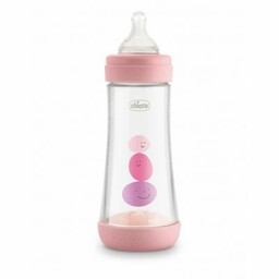 CHICCO PERFECT5 300 ML 4M+ GIRL Butelka antykolkowa,