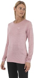 KOSZULKA PUEZ MELANGE DRY LS TEE WOMEN-ZEPHYR MELANGE