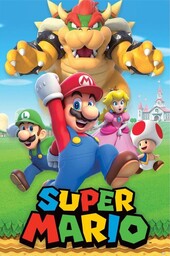 Super Mario Bros Bohaterowie - plakat