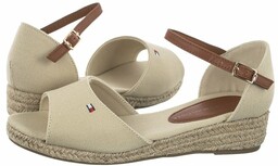 Sandały Tommy Hilfiger Rope Wedge Sandal Beige T3A7-32185-0048