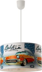 Lampex Bel Air 977/A lampa wisząca klosz kolorowy