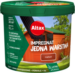 Altax Impregnat 5L Do Drewna Ogrodowego Jedna Warstwa