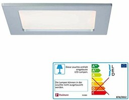 Paulmann Panel LED kwadratowy 16,5x16,5 cm chrom 92080