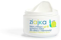 ZIAJA ZIAJKA Krem dla dzieci z SPF6 (ślimak),