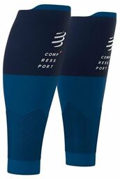 COMPRESSPORT Opaski kompresyjne na łydki R2v2 2020 niebieskie