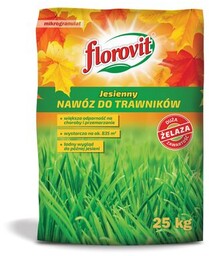 Nawóz granulowany jesienny do trawników 25 kg Florovit